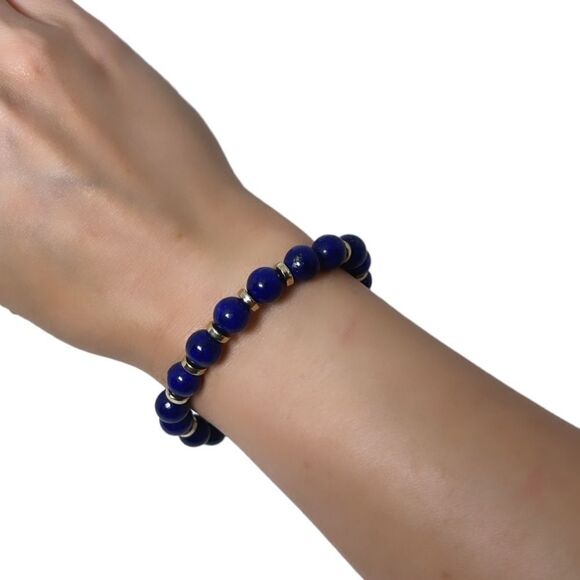 NWT Wool + Pepper Co. Virgo + Lapis Lazuli Bracelet - Zodiac x Gemstone - Picture 12 of 14